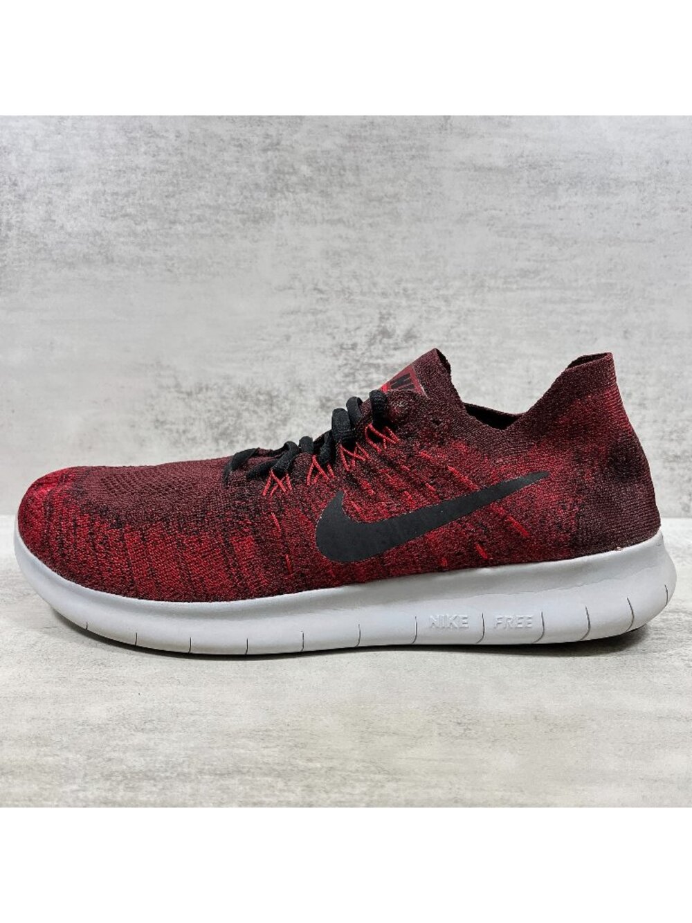 Nike Free RN Flyknit Running Shoes - Men's Size 9.5 - Red